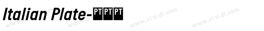 Italian Plate字体转换
